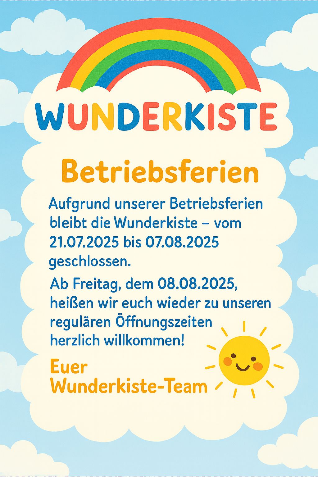 betriebsferien